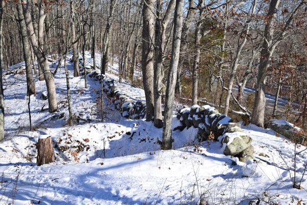 Stone wall abound