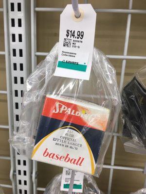 $15 for a baseball? Oh wait, it is "official."