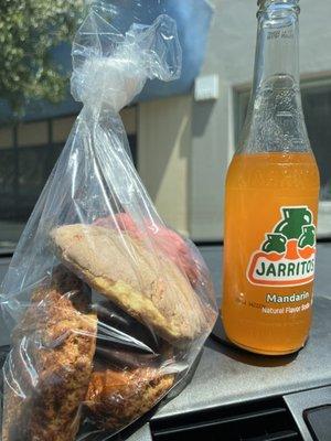 Mexican bread and jarritos - can't go wrong