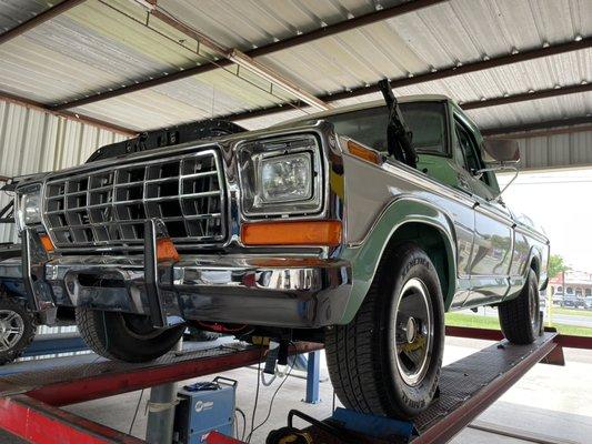 Exhaust work on 79' Ford w modern 5.0 coyote