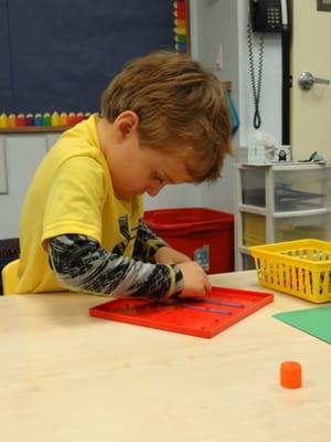 Practicing Geometry with Geoboards