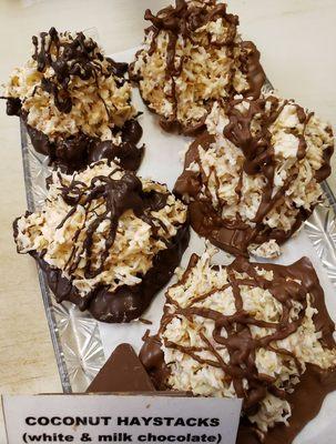 Coconut haystacks.