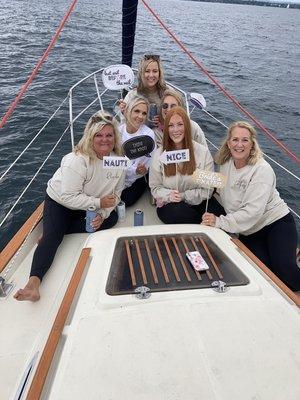 We love our bridal party sails!