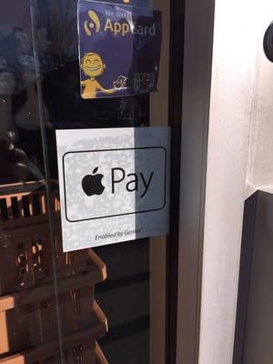 Apple Pay accepted here!!