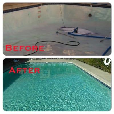 Chlorine wash before and after