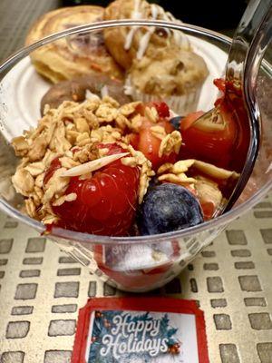 Yogurt | Fruit | Granola | Danish