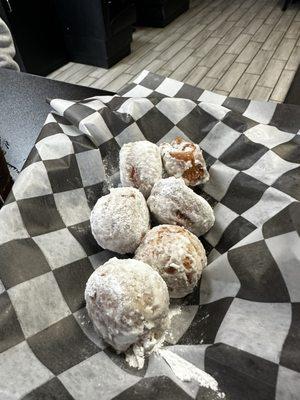 Deep fried cheesecake bites