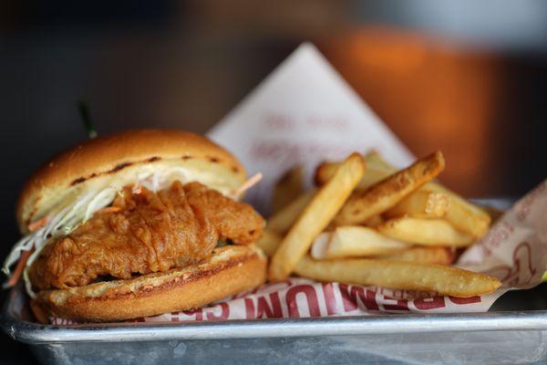 Nothing like crispy french fries with our Ugly Chicken Sandwich!