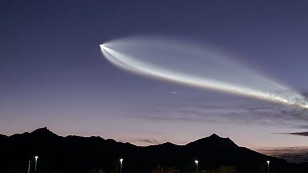 April 1, 2024, SpaceX launch over South Mountain