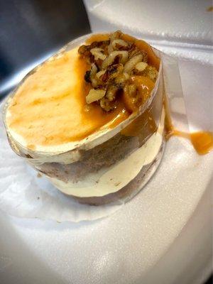 Bananas foster mini cake