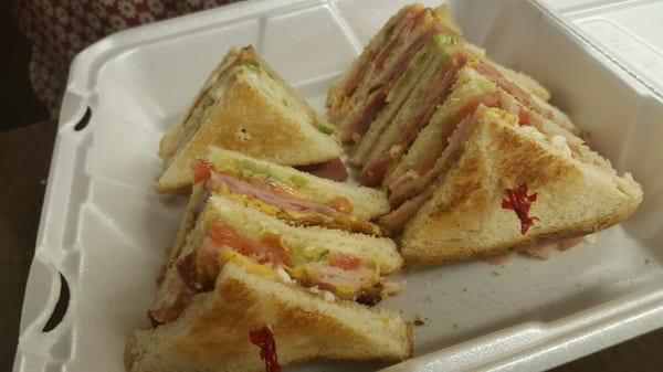 Best club sandwich ever... and I don't even like club sandwiches.