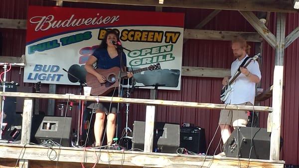 Mary Clare Stroh at annual BBQ.   Great music!