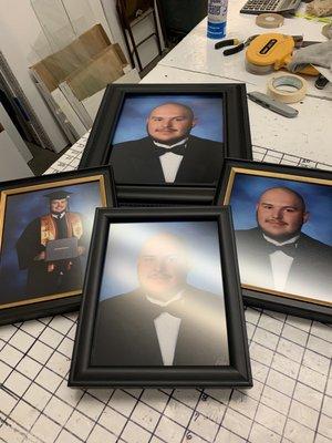 Graduation pictures frames at Kidd's Frames