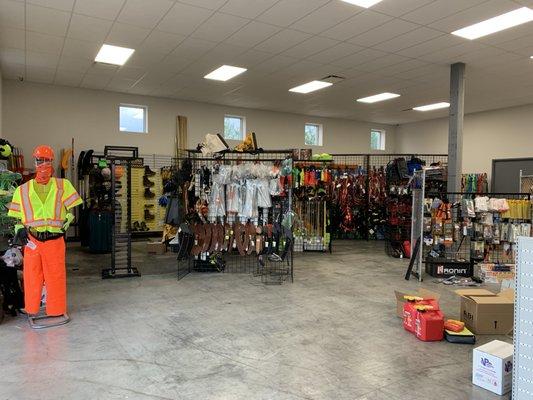 Our new Showroom of Arborist Supplies