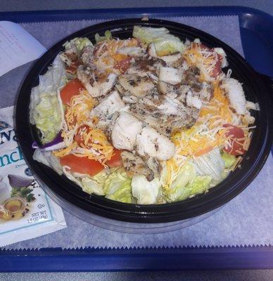 Sometimes you just got to eat healthy grilled chicken salad....