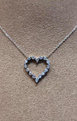 Diamond heart necklace