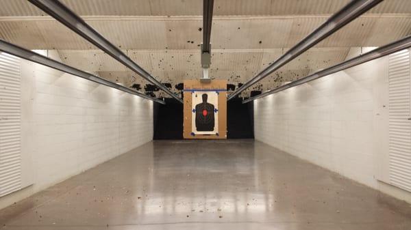 My target from the pistol bay at Blue Line in Florence