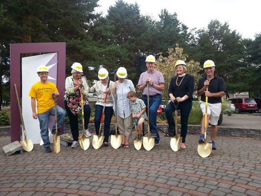 Groundbreaking ceremony for our renovation project! July 2015.