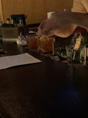 Old fashion   signature drinks