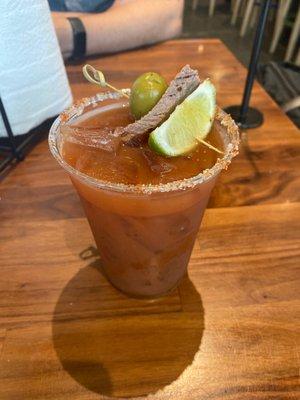 Brisket Bloody Mary at 9am haha