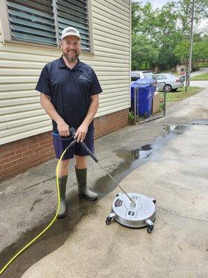 Pressure washing services available