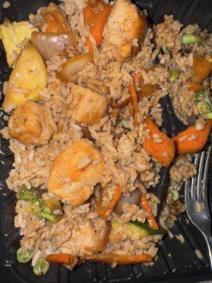 Chicken hibachi with vegetables