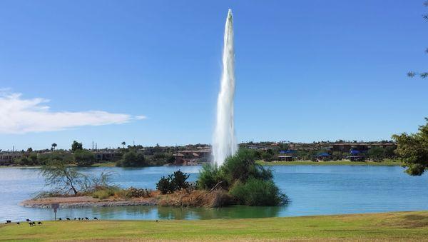 Famous Fountain in Fountain Park across from the hotel.