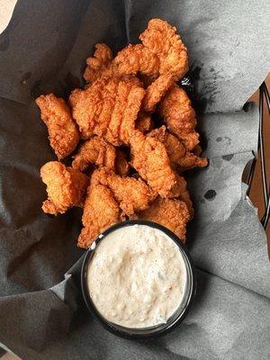 Grouper bites with Jalepeno remoulade