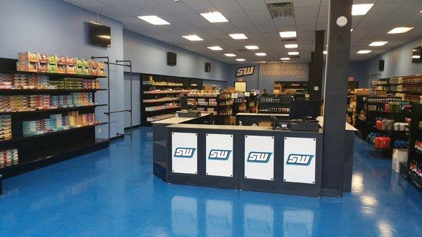 New Supplement Warehouse Store Interior.