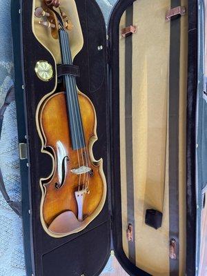 This is my new violin and case.