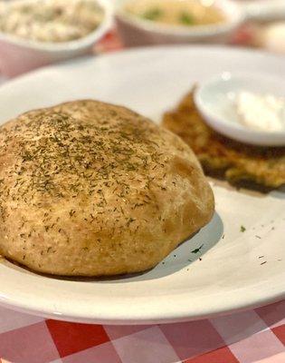 Bierocks with potato pancake. Extraordinary!