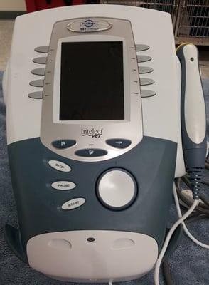 Therapeutic Cold Laser, Ultrasound, and E-Stim treatments are available.