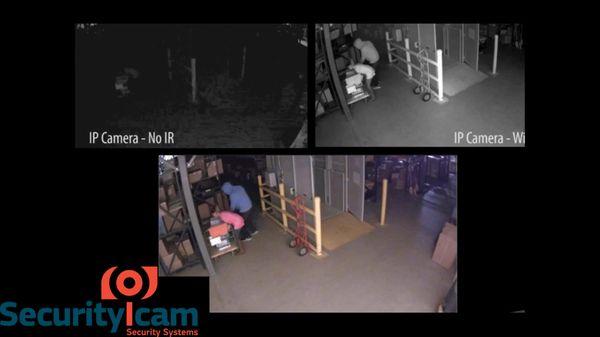 Our IP Camera in night time