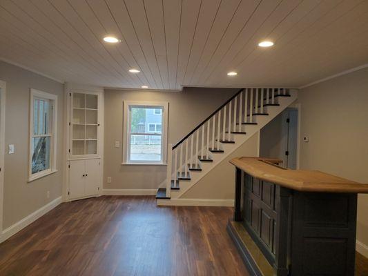 Family room gut and remodel