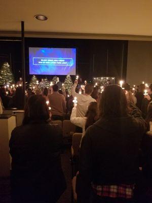 Christmas Eve Candlelight service.