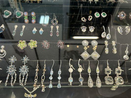 Wide selection of earrings