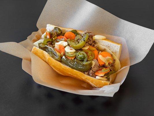 Italian Beef with House-made Giardiniera and sweet peppers