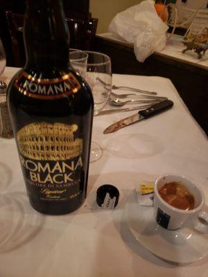 Espresso I brought my own Sambuca bottle since they don't serve alcohol