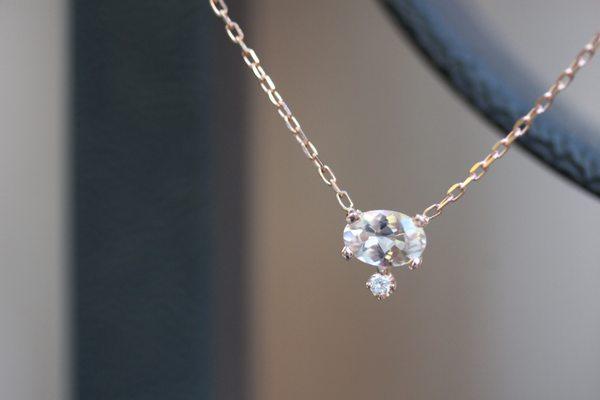 Morganite necklace