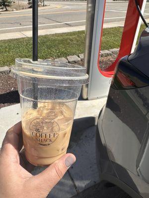 Caramel crème iced latte