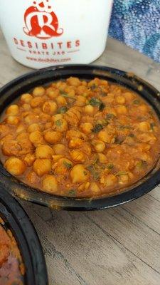 A savory chickpea dish.