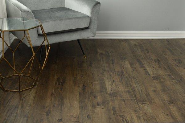 Laminate flooring for an office space