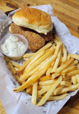 Handbreaded Catfish Sandwich & Fries