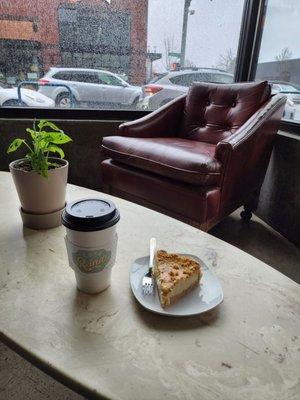 Latte and Pie slice