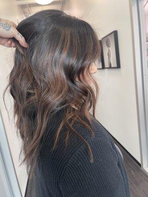 Brunette balayage