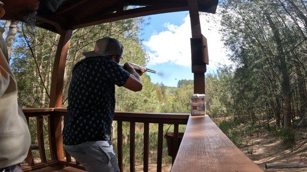 I had never seen my brother so stoked as he was after he Clay Shooting Session!