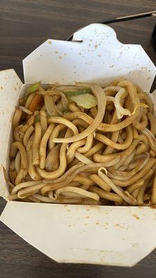 House chow mein with four dollars worth of extra meat