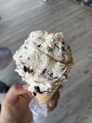 oreo cookies n cream waffle cone