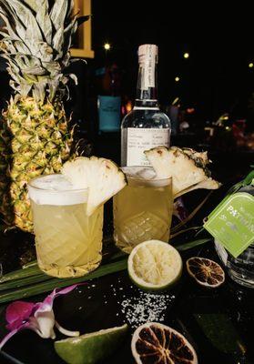 Pineapple margaritas