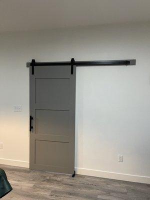 Barn door install.